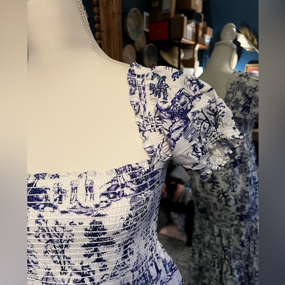 {OPT} Anthropologie Brand New Daphne Toile Midi Dress - Picture 7 of 12